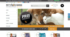Desktop Screenshot of petfoodnord.dk