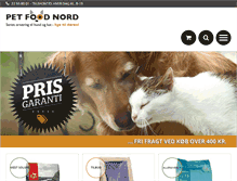Tablet Screenshot of petfoodnord.dk